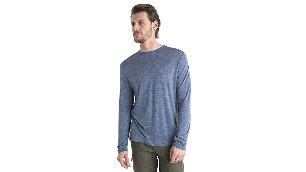 Icebreaker Merino 125 Cool-Lite Sphere III LS Tee - Mens, Dawn Heather, Extra Large, IB0A56ZLA90XL
