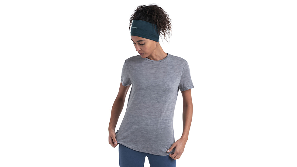 Icebreaker Merino 125 Cool-Lite Sphere III SS Tee - Womens, Metro Heather, Large, IB0A56ZO016L