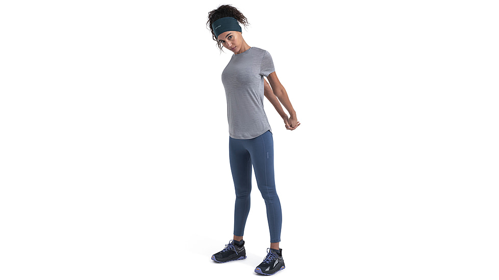 Icebreaker Merino 125 Cool-Lite Sphere III SS Tee - Womens, Metro Heather, Large, IB0A56ZO016L