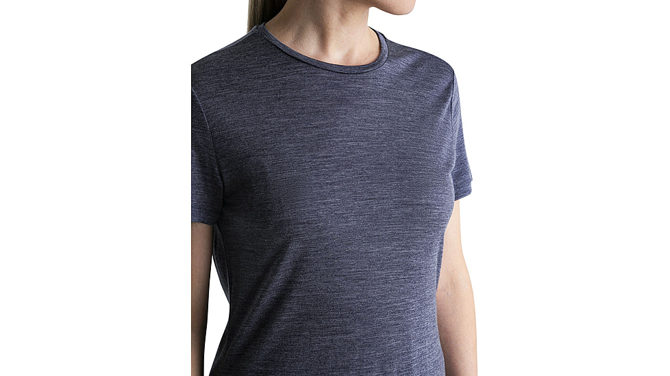 Icebreaker Merino 125 Cool-Lite Sphere III SS Tee - Womens, Midnight Navy Heather, Extra Small, IB0A56ZO440XS