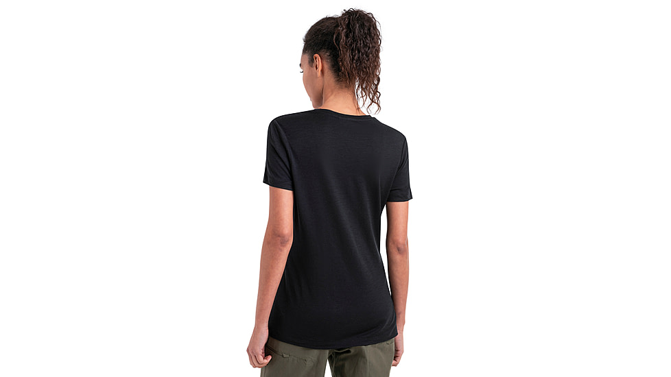 Icebreaker Merino 150 Tech Lite III SS Tee - Womens, Black, Extra Small, IB0A56Y8001XS