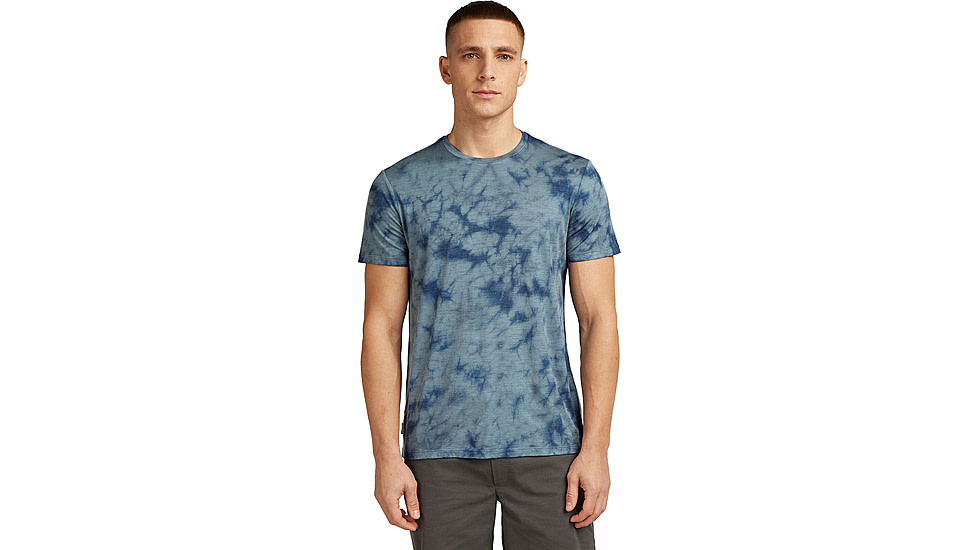 Icebreaker Merino 150 Tech Lite SS T-Shirt Cloud Dye - Men's, Blue Ash/Dawn/CD, Large, IB0A572H0GFL