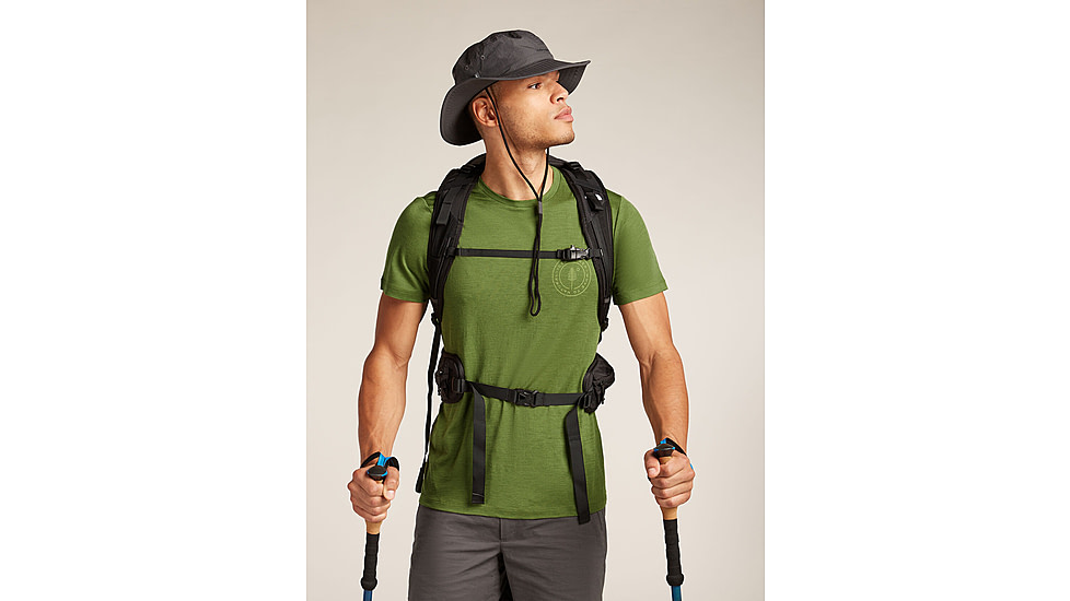 Icebreaker Merino 150 Tech Lite SS T-Shirt Hike Naturally - Men's, Sphagnum, Small, IB0A576B0BDS