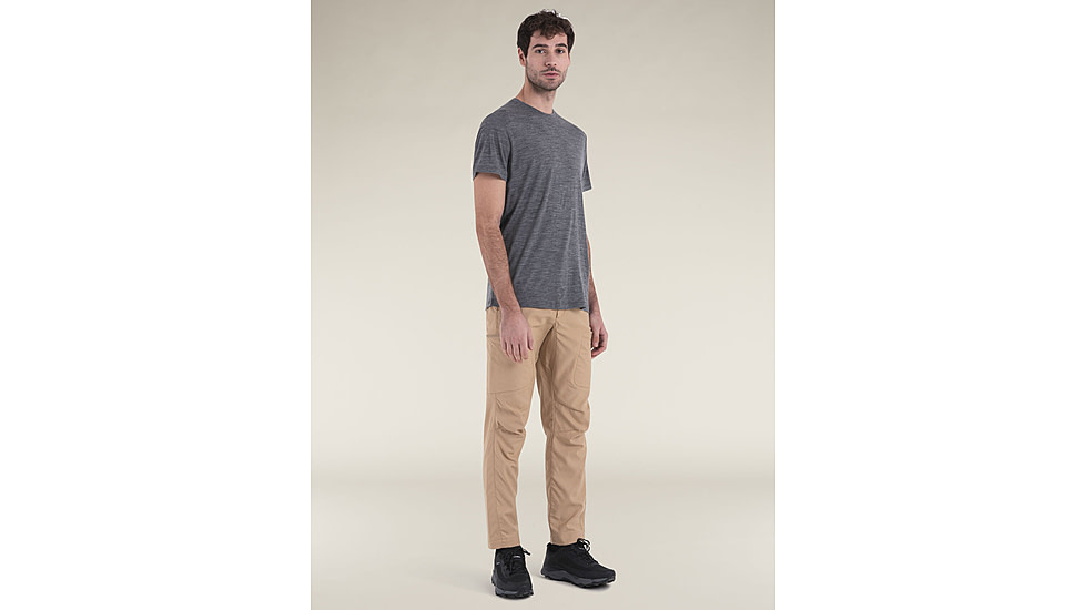 Icebreaker Merino 150 Tech Lite SS T-Shirt - Mens, Gritstone HTHR, Small, IB0A56WL013S