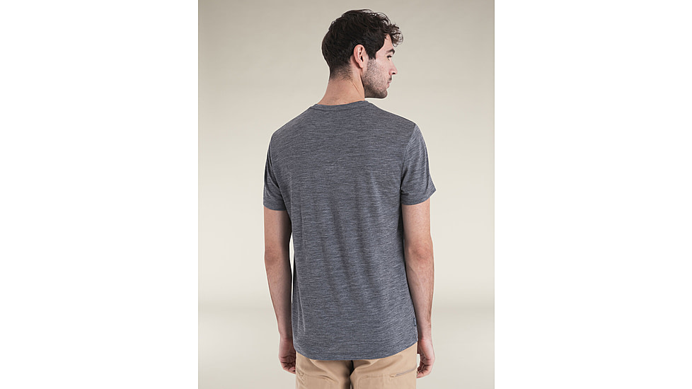 Icebreaker Merino 150 Tech Lite SS T-Shirt - Mens, Gritstone HTHR, Small, IB0A56WL013S