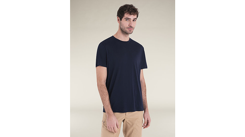 Icebreaker Merino 150 Tech Lite SS T-Shirt - Mens, Midnight Navy, Small, IB0A56WL401S