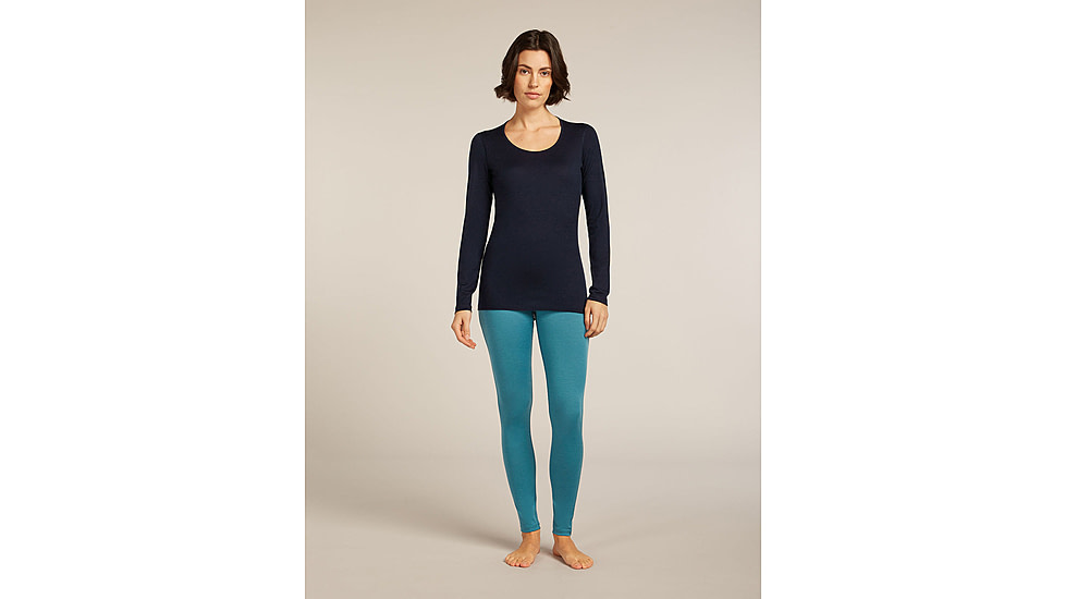 Icebreaker Merino 200 Oasis Leggings - Womens, Topaz, Small, IB1043830GQS