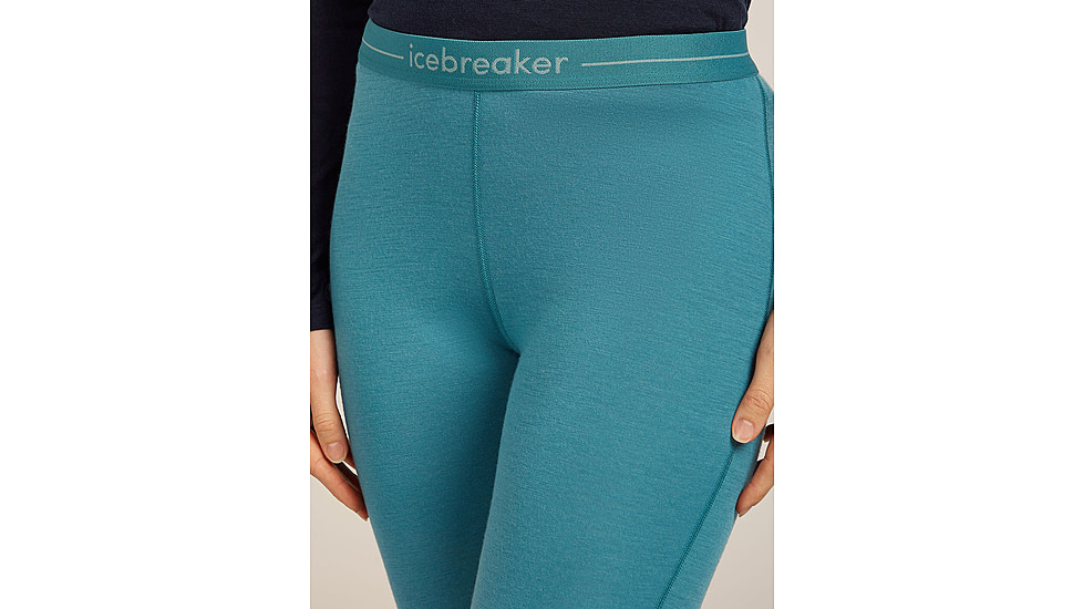 Icebreaker Merino 200 Oasis Leggings - Womens, Topaz, Small, IB1043830GQS