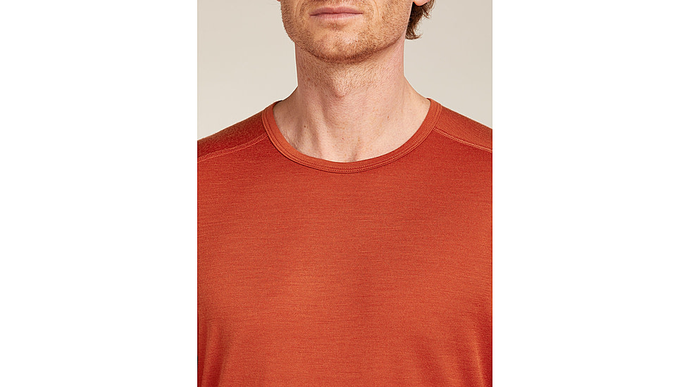 Icebreaker Merino 200 Oasis Long Sleeve Crew Thermal Top - Mens, Agate, Large, IB1043650GSL