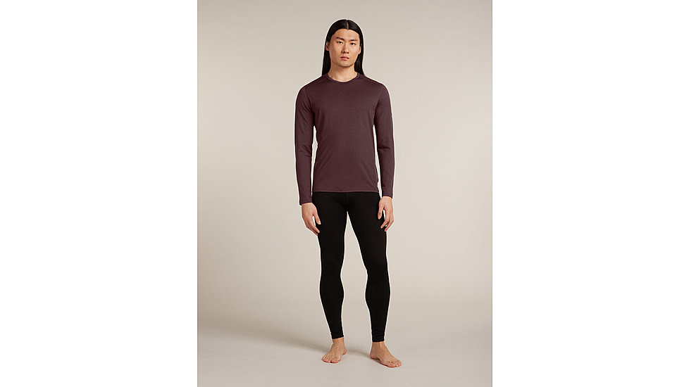 Icebreaker Merino 200 Oasis Long Sleeve Crew Thermal Top - Mens, Java, Extra Large, IB1043650GWXL