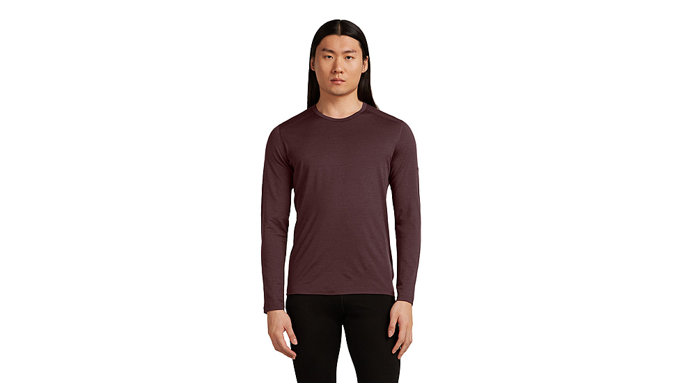 Icebreaker Merino 200 Oasis Long Sleeve Crew Thermal Top - Mens, Java, Extra Large, IB1043650GWXL