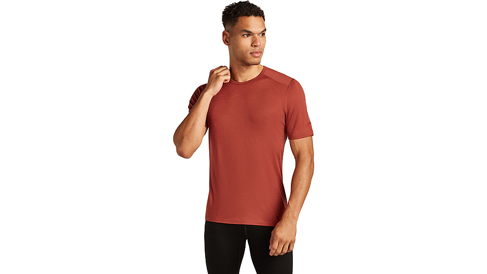 Icebreaker Merino 200 Oasis SS Crewe - Men's, Jasper, Extra Large, IB1045090BAXL