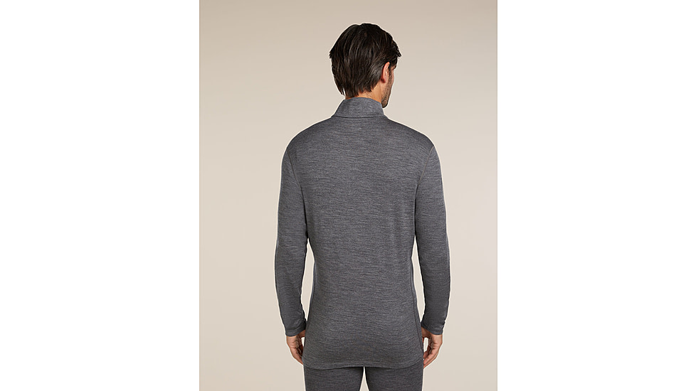 Icebreaker Merino 260 Tech Long Sleeve Half Zip Thermal Top - Mens, Gritstone HTHR, Extra Large, IBB04372013XL