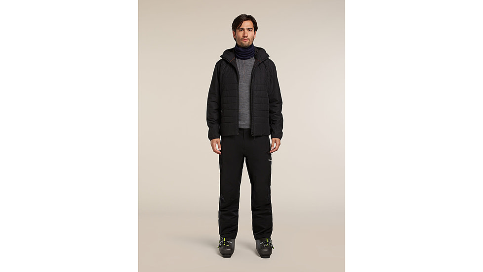 Icebreaker Merino 260 Tech Long Sleeve Half Zip Thermal Top - Mens, Gritstone HTHR, Extra Large, IBB04372013XL