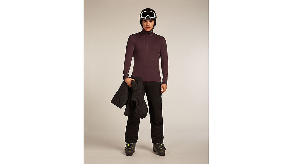 Icebreaker Merino 260 Tech Long Sleeve Half Zip Thermal Top - Mens, Java, Medium, IBB043720GWM