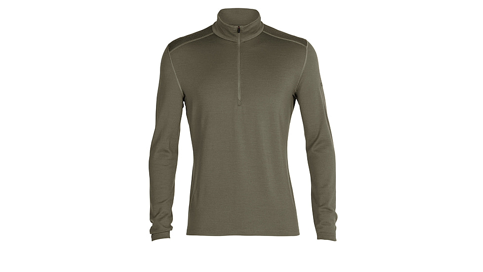Icebreaker Merino 260 Tech Long Sleeve Half Zip Thermal Top - Mens, Loden, Extra Large, IBB04372069XL