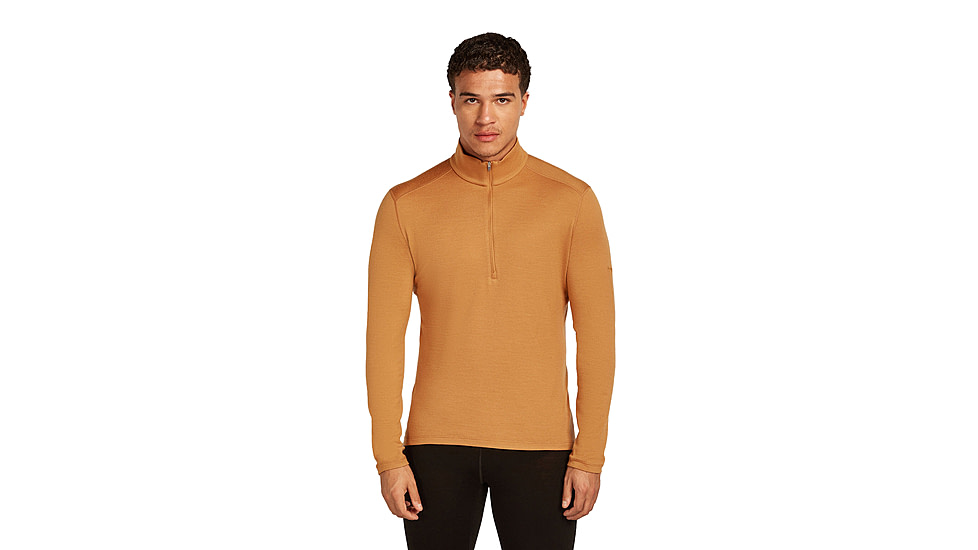 Icebreaker Merino 260 Tech Long Sleeve Half Zip Thermal Top - Mens, Trail, Extra Large, IBB043720GRXL