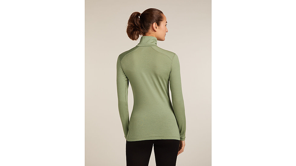 Icebreaker Merino 260 Tech Long Sleeve Half Zip Thermal Top - Womens, Lichen, Large, IBB04390A74L