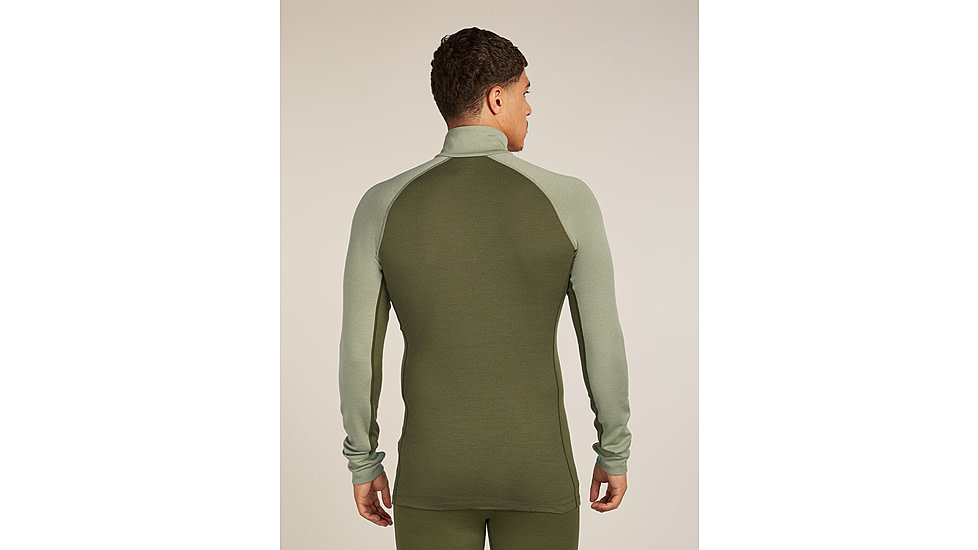 Icebreaker Merino 260 ZoneKnit Long Sleeve Half Zip Thermal Top - Mens, Loden/Lichen/CB, Large, IB0A57CJ0JFL