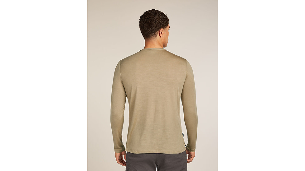 Icebreaker Merino Blend 125 Cool-Lite Sphere Long Sleeve Tee - Mens, Flagstone, Large, IB0A56ZL0GXL