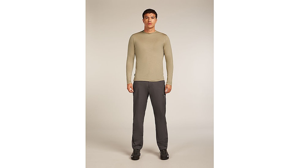 Icebreaker Merino Blend 125 Cool-Lite Sphere Long Sleeve Tee - Mens, Flagstone, Large, IB0A56ZL0GXL
