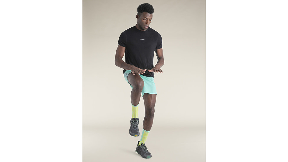 Icebreaker Merino Blend 125 Cool-Lite Sphere SS T-Shirt - Mens, Blaze, Small, IB0A56ZM05NS