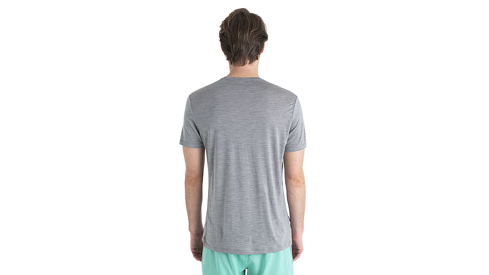 Icebreaker Merino Blend 125 Cool-Lite Sphere SS T-Shirt - Mens, Metro HTHR, Small, IB0A56ZM016S