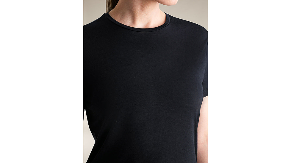 Icebreaker Merino Blend 125 Cool-Lite Sphere SS T-Shirt - Womens, Black, Medium, IB0A56ZO001M