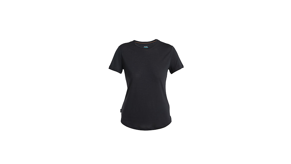Icebreaker Merino Blend 125 Cool-Lite Sphere SS T-Shirt - Womens, Black, Medium, IB0A56ZO001M