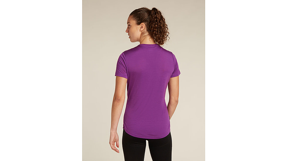Icebreaker Merino Blend 125 Cool-Lite Sphere SS T-Shirt - Womens, Passion, Extra Small, IB0A56ZO0A3XS