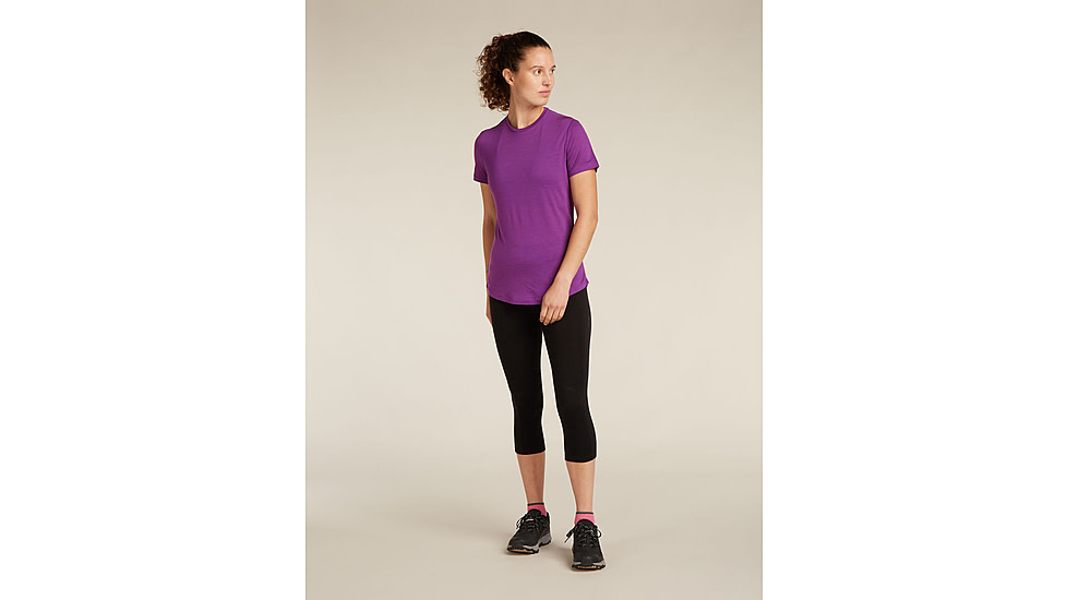 Icebreaker Merino Blend 125 Cool-Lite Sphere SS T-Shirt - Womens, Passion, Extra Small, IB0A56ZO0A3XS