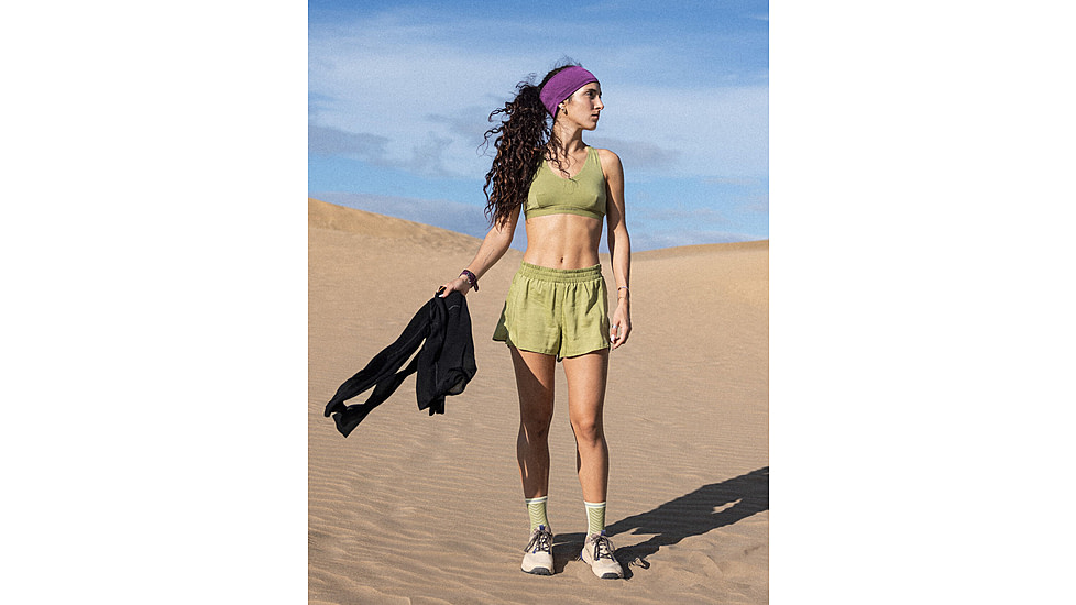 Icebreaker Merino Blend 125 Cool-Lite Sprite Racerback Bra - Womens, Olive, Extra Small, IB0A57240AAXS