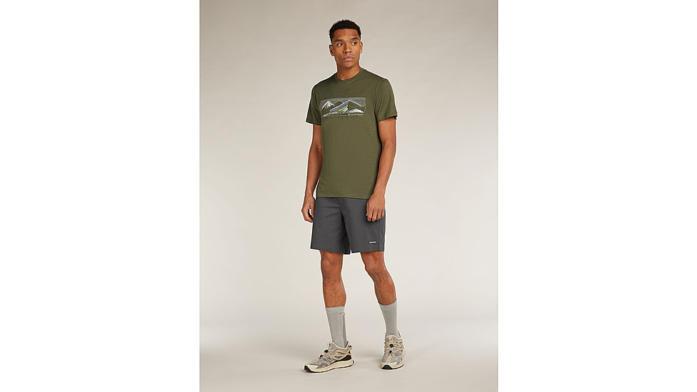 Icebreaker Merino Blend Elevation Stretch 9 Shorts - Mens, Obsidian, 32, IB0A577O0A132