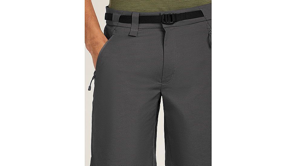 Icebreaker Merino Blend Elevation Stretch 9 Shorts - Mens, Obsidian, 32, IB0A577O0A132