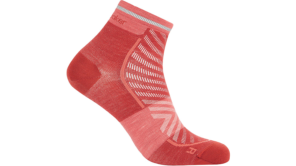 Icebreaker Merino Blend Run+ Ultralight Mini Socks - Men's, Jasper/Plume, Medium, IB0A56VI0FCM