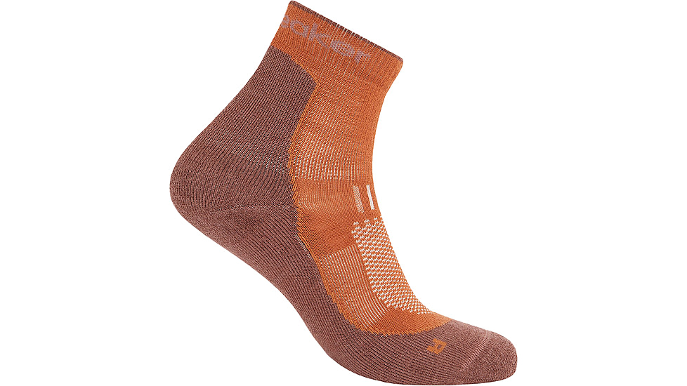 Icebreaker Merino Hike+ Light Mini Socks - Men's, Dusty Clay/Carob, Medium, IB0A578N0D7M