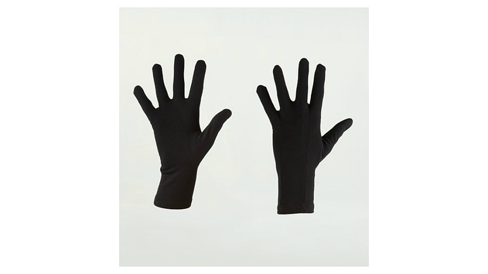 Icebreaker Oasis Glove Liner, Black, Large, IBIBM207001L
