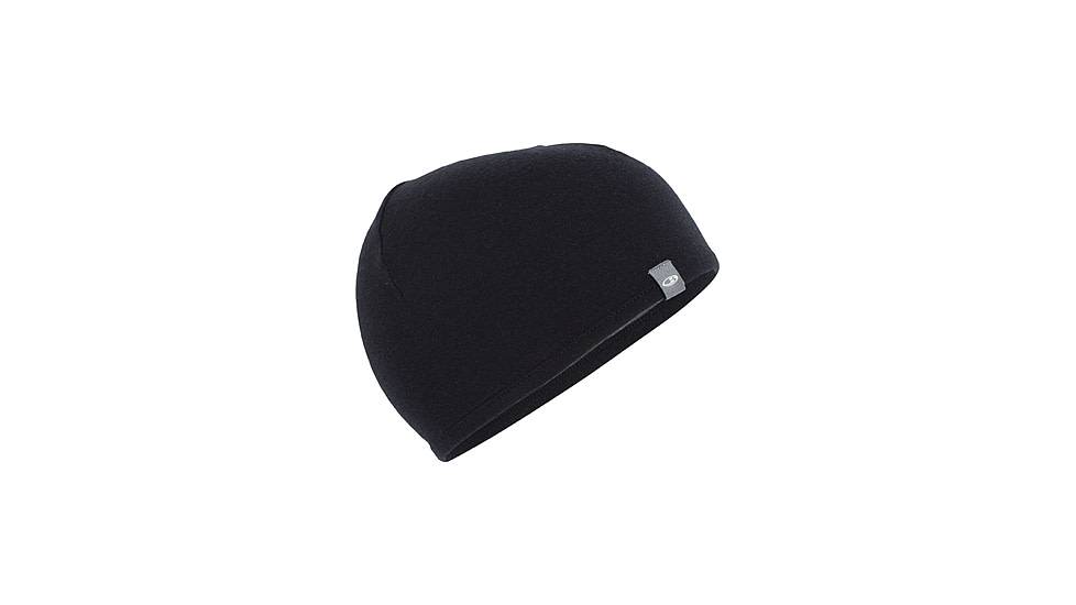 Icebreaker Pocket Beanie, Black/Gritstone Heather, One Size, IBIBM200A04OS
