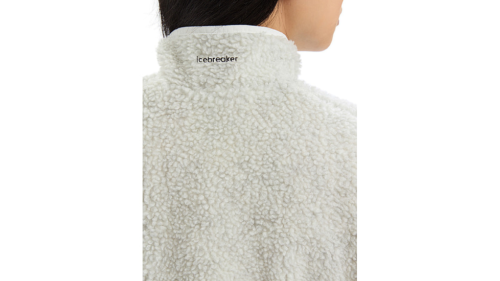Icebreaker RealFleece Merino High Pile Vest - Womens, Ecru Heather, Extra Small, IB0A56O1116XS