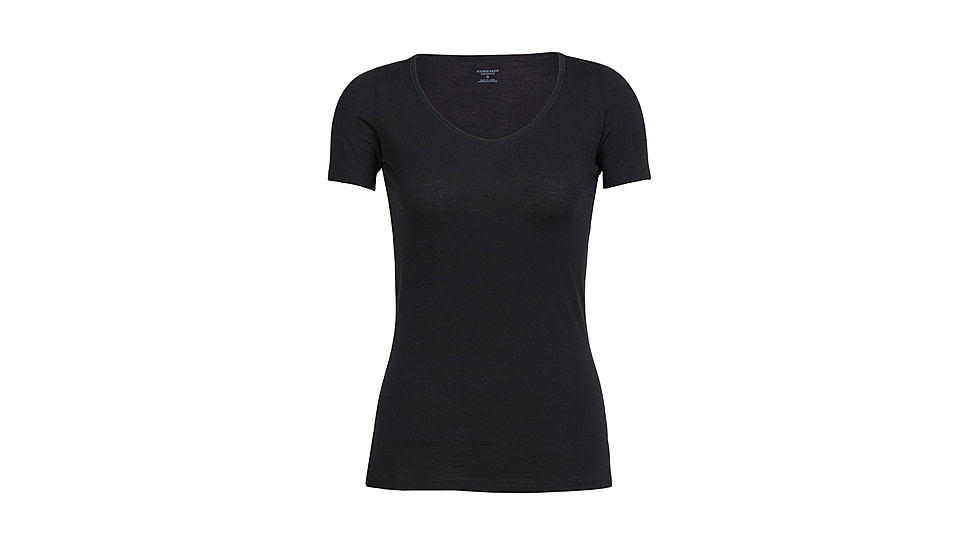 Icebreaker Merino 150 Siren SS Sweetheart - Women's, Black, Extra Small, IB103062001XS
