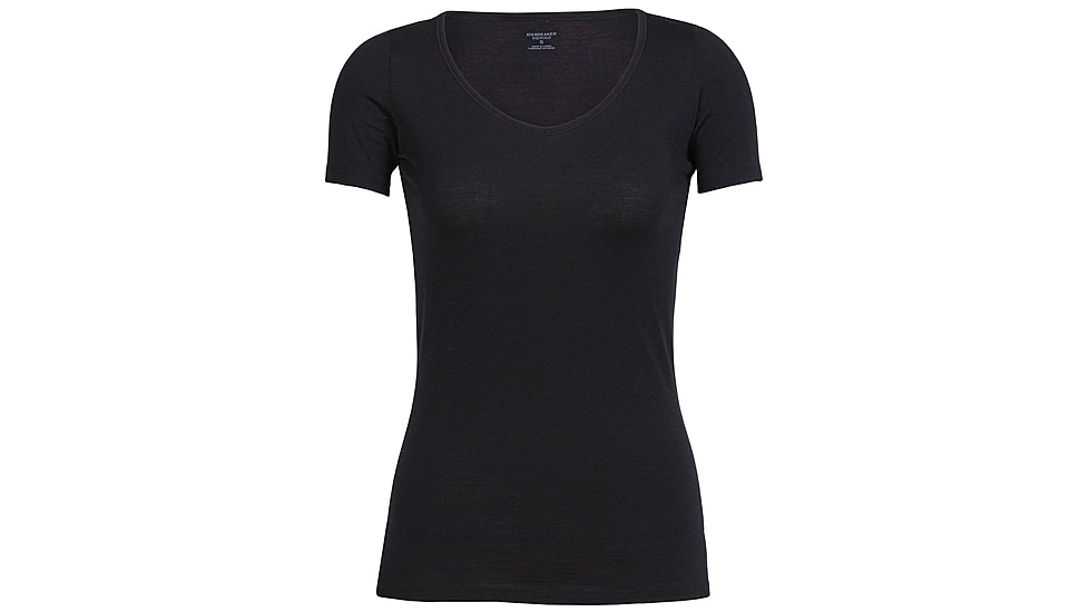 Icebreaker Merino 150 Siren SS Sweetheart - Women's, Black, Large, IB103062001L