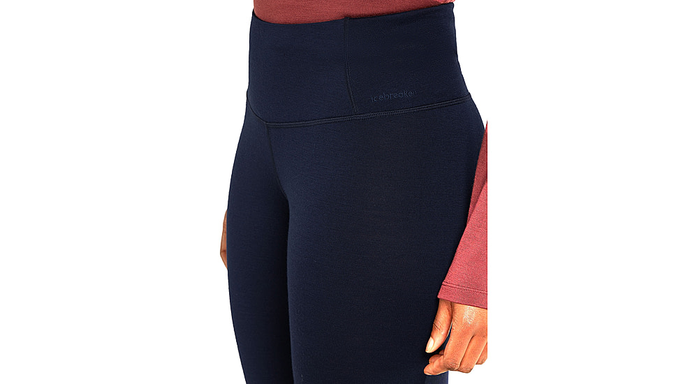 Icebreaker Women Merino 260 Tech High Rise Leggings, Midnight Navy, S, IB0A5726401S