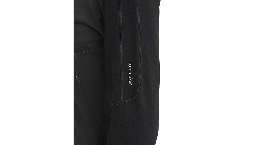 Icebreaker Women Merino 560 Realfleece Elemental LS Zip, Black, M, IBBA56SR001M