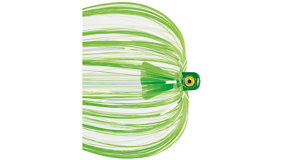 Iland Witches Bugs Saltwater Troll Lure, 7in, 1/4oz, Flash Green Head, EGR, IW142F-EGR