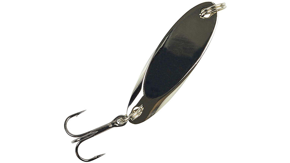 Johnson Splinter Hard Bait, Spoon, 1/8 oz, 1 3/8in / 3cm, Hook Size 10, Chrome, 1275309