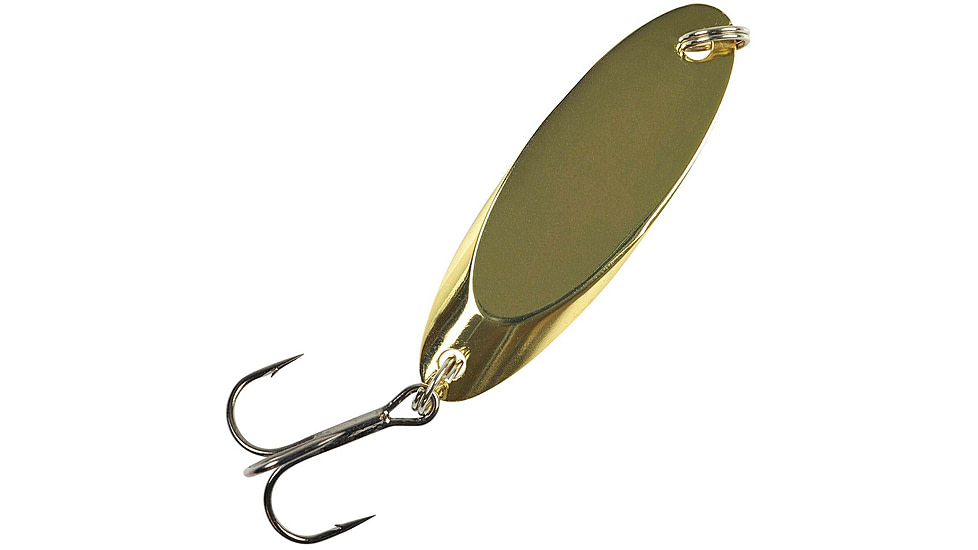 Johnson Splinter Hard Bait, Spoon, 1/4 oz, 1 3/4in / 4cm, Hook Size 8, Gold, 1275317
