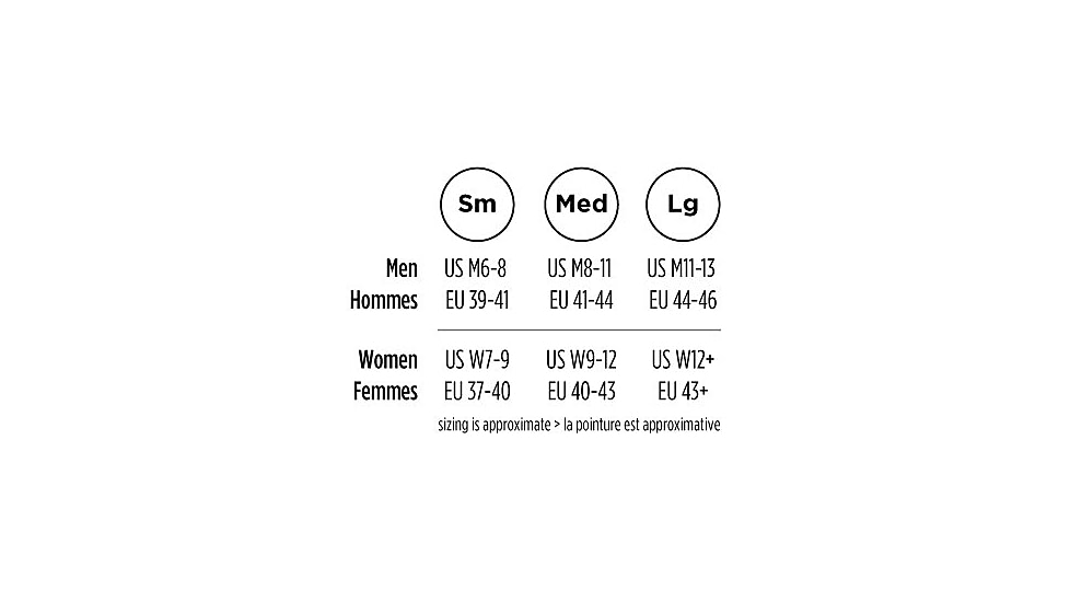 Kahtoola LEVA Gaiters GTX Tall, Black/Black, Small, KT09002