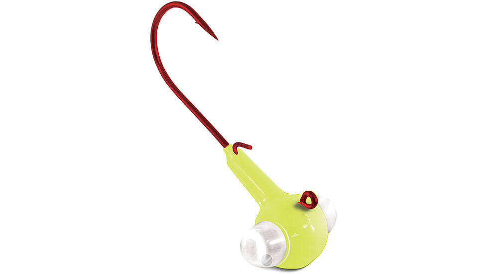 Kalins Fishing Kalin Google Eye Jig, 1/4oz, Chartreuse, GE14-CH
