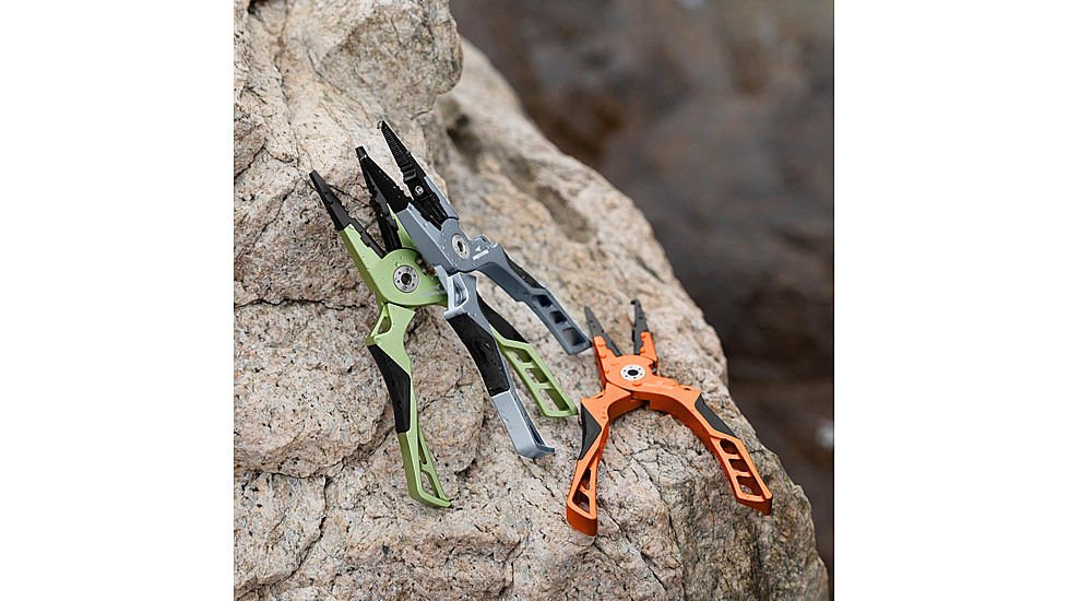 Kast King Gila Aluminum Straight Nose Plier, Burnt Orange, 7.5in, KKTATLSPLR8SALGIBTO