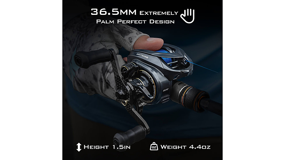 Kast King Kestrel Elite Magnesium Frame BFS Finesse Baitcasting Reel, Left, KKRLCSTKSEBFS84LSCG